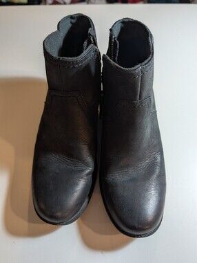 Teva Woman's Size 9 Foxy Ankle Black Leather Ankle Boots